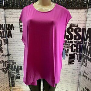 Rachel Roy Hyacinth Step Hem Sleeveless Top